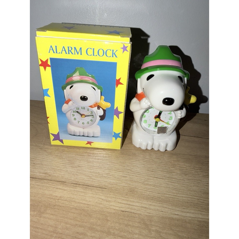 Snoopy Alarm Clock Working Fine! NIB TAIWAN VINTAGE EXCELLENT W